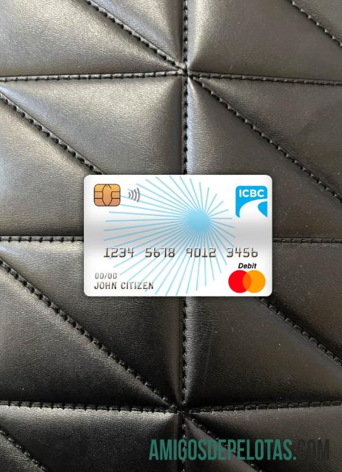 Cartão de débito mestre do banco industrial e comercial da China Photolook Front baixar para verificação